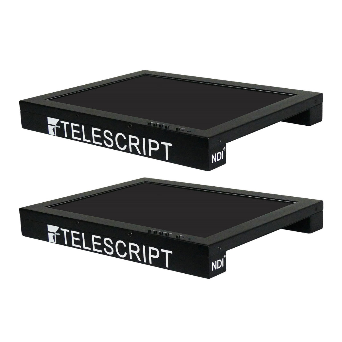 Telescript 19-Inch IP Teleprompter Monitor with NDI, SDI, HDMI, VGA, and Composite Inputs (2-Pack)