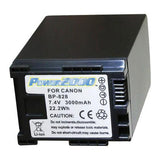 Power2000 BP-828 7.4V 3000mAh Replacement Lithium-Ion Camcorder Battery for Canon ACD-788 (Black)