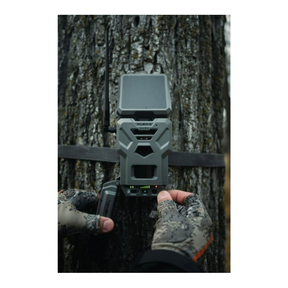 SPYPOINT FLEX-S DARK Cellular Trail Camera with Solar Panel Dual SIM and 32GB MicroSD Card (2-Packs)