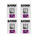 Ilford Multigrade RC Deluxe Glossy Black and White Photo Paper (25 Sheets, 4-Pack) Bundle