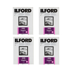 Ilford Multigrade RC Deluxe Glossy Black and White Photo Paper (25 Sheets, 4-Pack) Bundle
