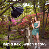 Westcott 26-Inch Octa-S Rapid Box Switch Softbox with Egg Crate Grid and Switch Insert Bundle