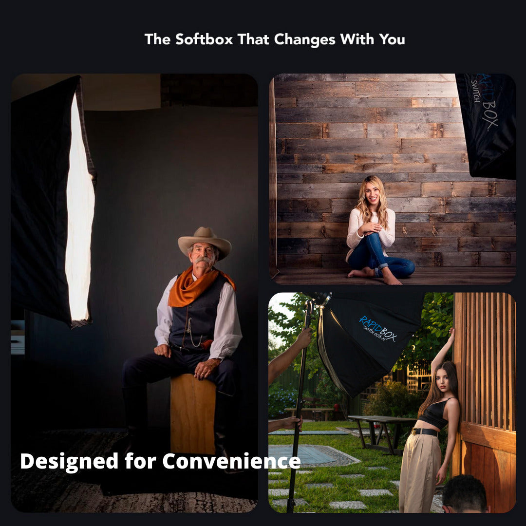 Westcott 26-Inch Octa-S Rapid Box Switch Softbox with Egg Crate Grid and Switch Insert Bundle