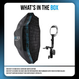 Westcott 26-Inch Octa-S Rapid Box Switch Softbox with Egg Crate Grid and Switch Insert Bundle