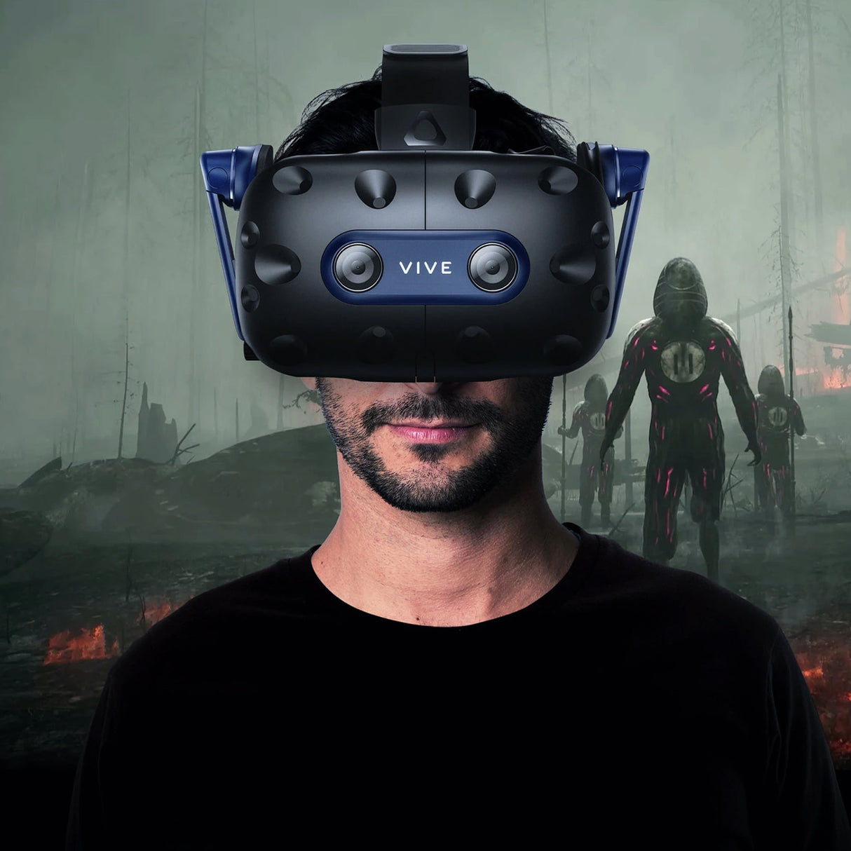 HTC VIVE Pro 2 Headset with 5K Resolution and SteamVR Base Station 2.0 (Black, 2-Pack) Bundle