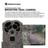 Stealth Cam Browtine 18MP Digital Trail Camera Combo with SD Card Reader (2 Pack)