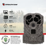 Stealth Cam Browtine 18MP Digital Trail Camera Bundle with 16GB SD Card and Focus Card Reader