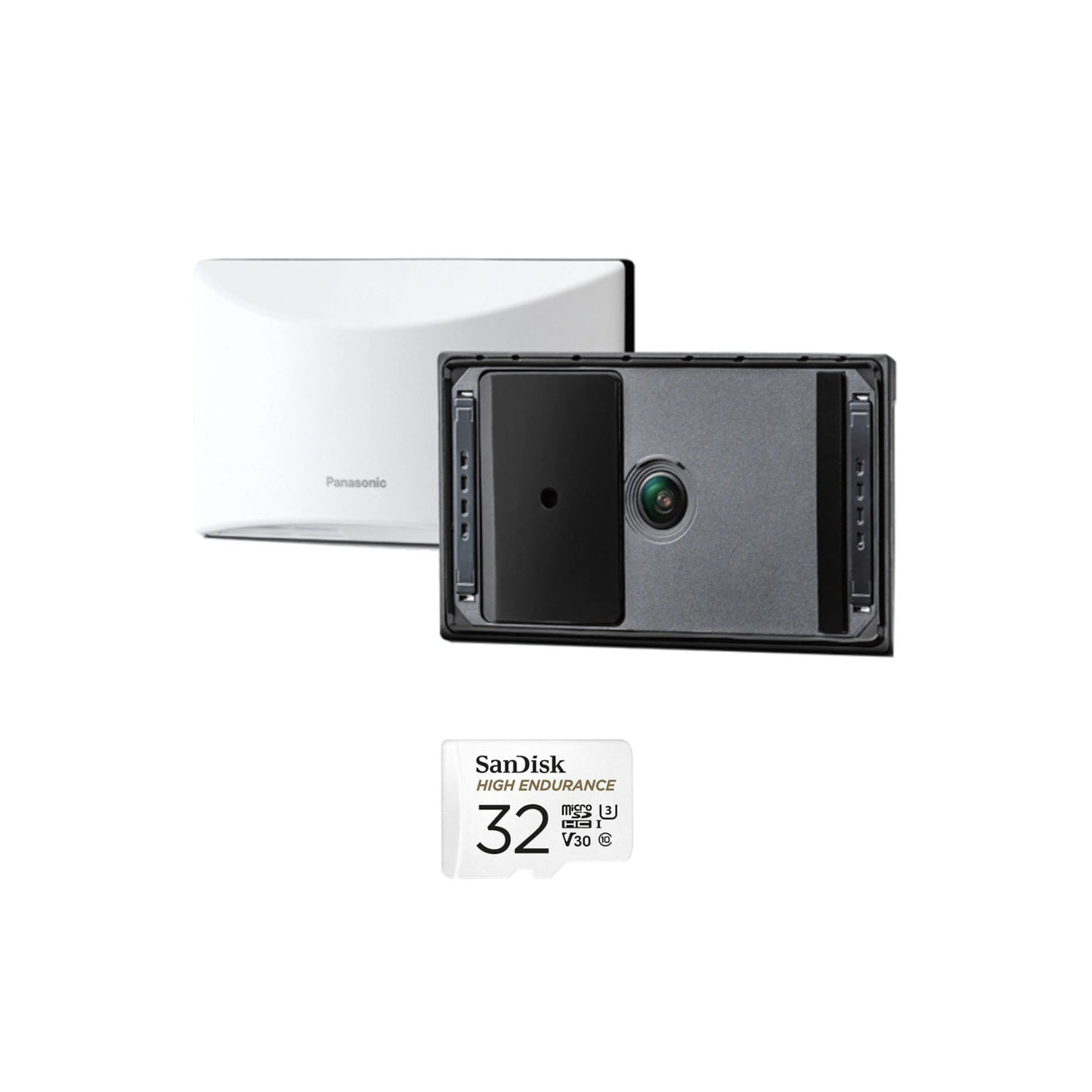 Panasonic HomeHawk Window Home Monitoring Camera Bundle with 32GB Micro SD Card