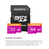 ADATA Premier 32GB UHS I Class10 MicroSDHC Memory Card with Adapter for Tablets Bundle (5-pack)