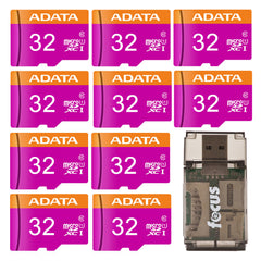 ADATA Premier 32GB UHS I Class10 MicroSDHC Memory Card with Adapter for Tablets Bundle (10-pack)