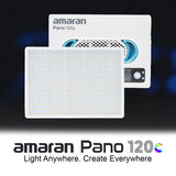 amaran Pano 120c 120W RGBWW Full Color Panel White Light Creator Kit Bundle