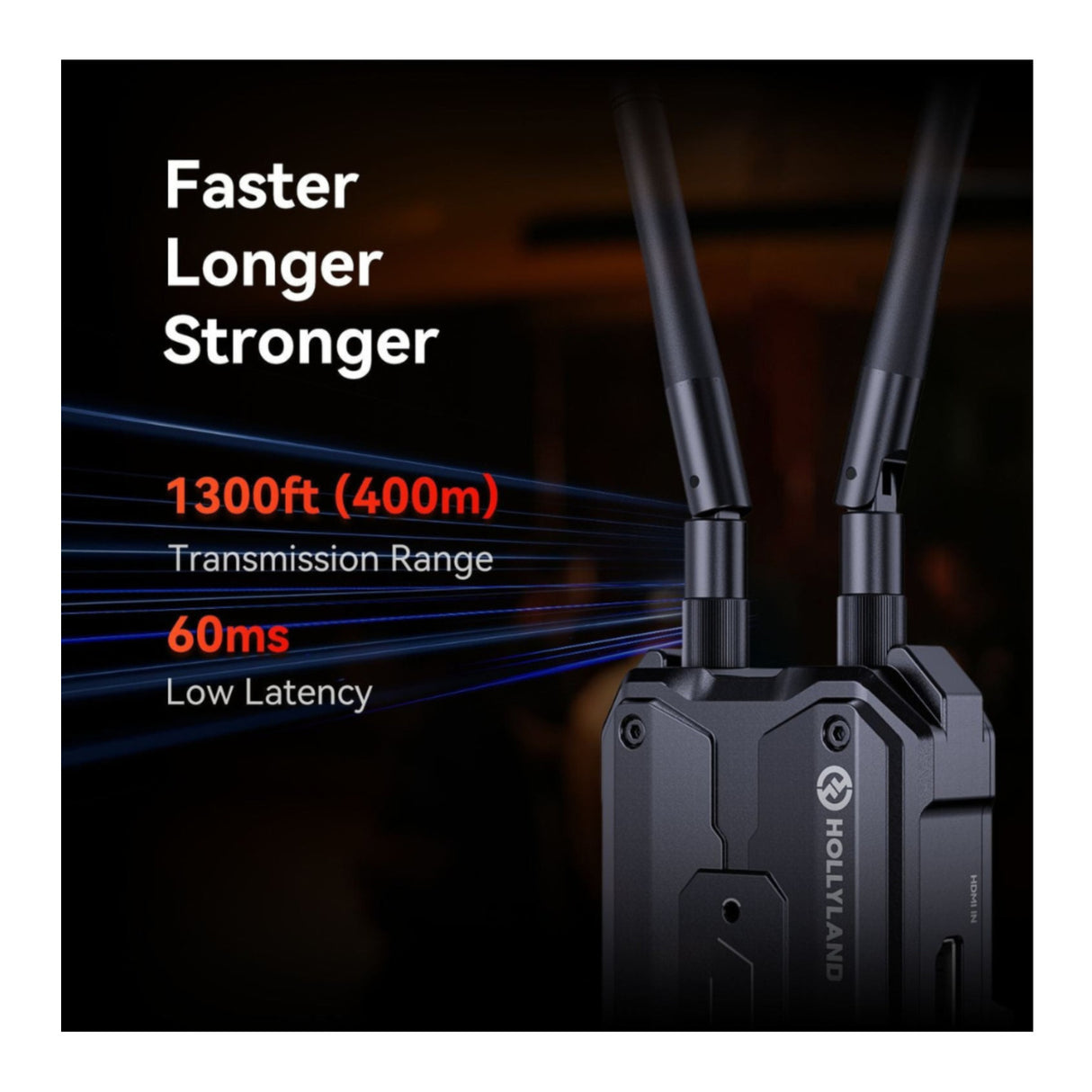 Hollyland Pyro H Wireless HDMI Bundle with Wasabi Power Battery and Charger Kit