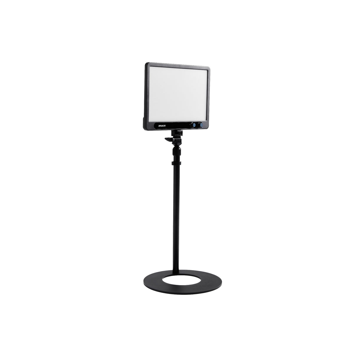 Amaran Base Stand with Adjustable Height and Integrated Locking Wheel (Black)