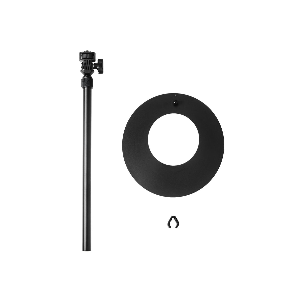 Amaran Base Stand with Adjustable Height and Integrated Locking Wheel (Black)