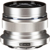 Olympus m.12mm F2.0 Zuiko Camera Lens (Silver) (Open Box)