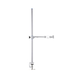 Amaran Verge Desk Clamp Stand - Silver