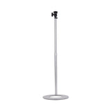 amaran Desk Stand with Steel Base and Adjustable Height and Tilt Angle (Silver)