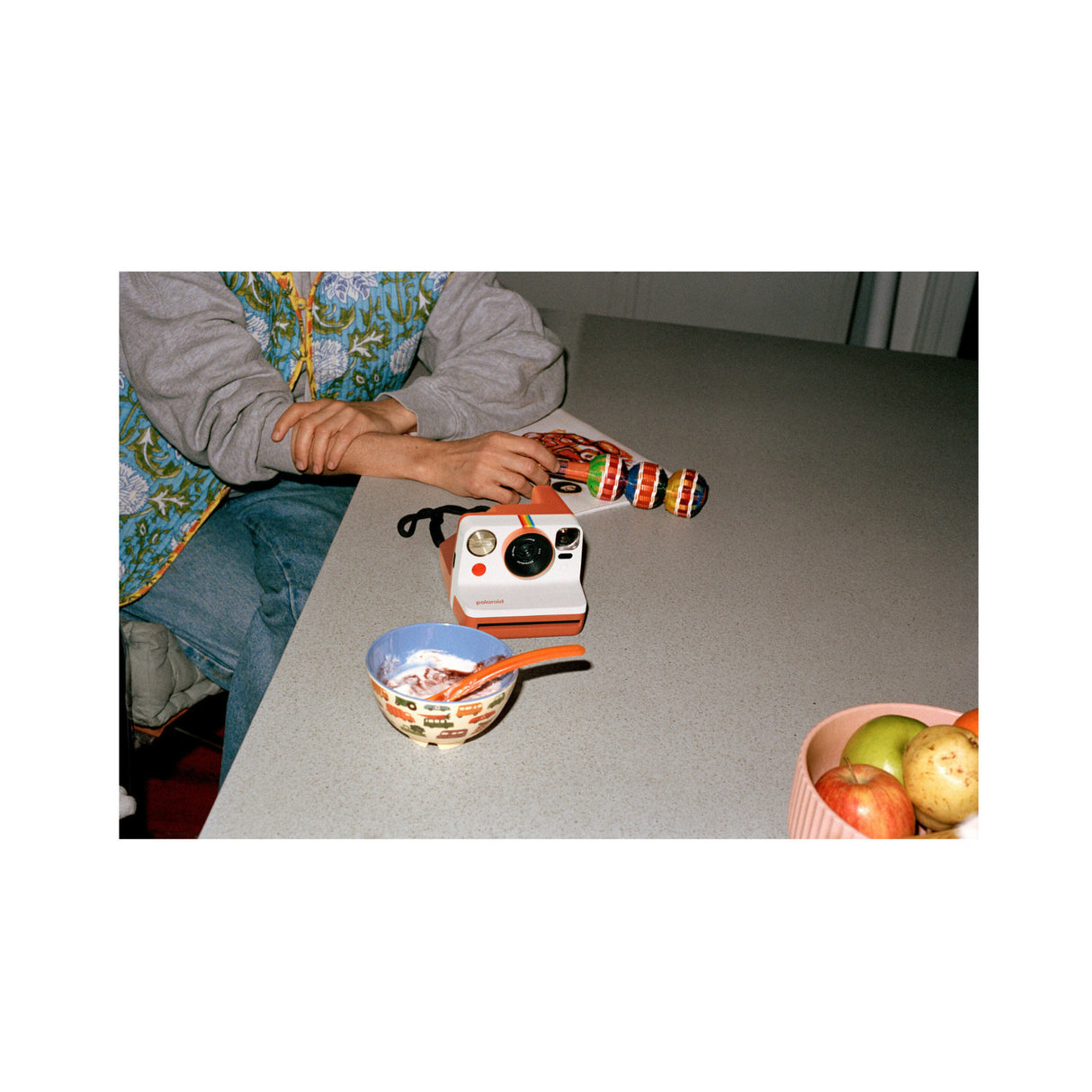 Polaroid Now Generation 3 Coral Analog Instant Camera with Color Film Bundle