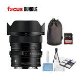 Sigma 24mm F2 DG Black Contemporary Lens for L Mount and Accessories Bundle