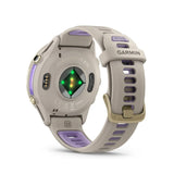 Garmin Forerunner 970 Soft Gold Titanium with French Gray Case and Indigo Band