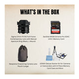 Sigma 17mm F4 DG Full-Frame (Black) Contemporary, L Mount and Accessories Bundle