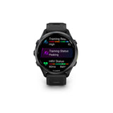 Garmin Forerunner 970 Carbon Gray DLC Titanium, Black Case and  Black/Translucent Whitestone Band