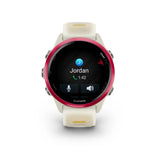 Garmin Forerunner 570 - 42mm Raspberry Aluminum with Translucent Bone/Mango Band