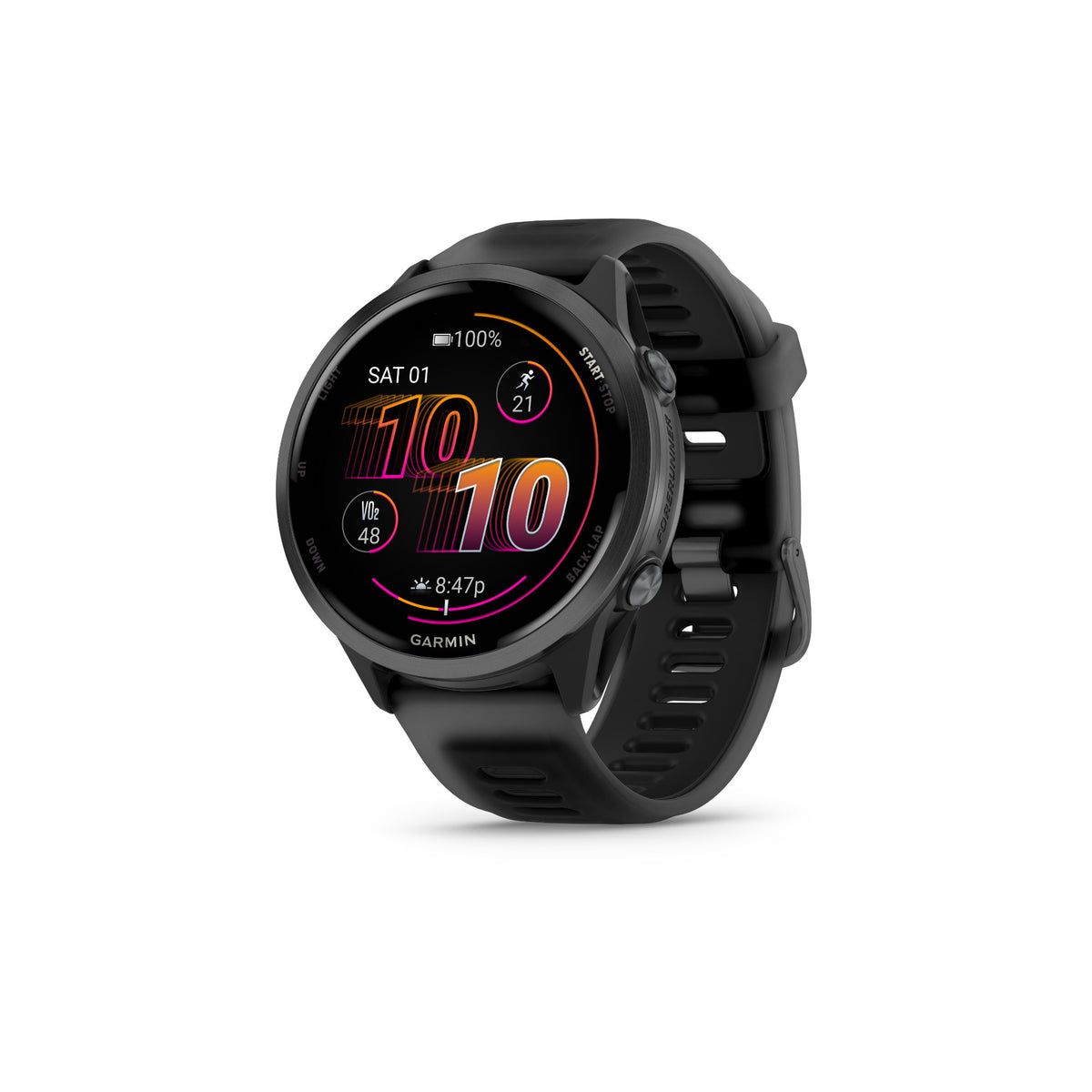Garmin Forerunner 570 - 47mm Slate Gray with Translucent Black/Black Band