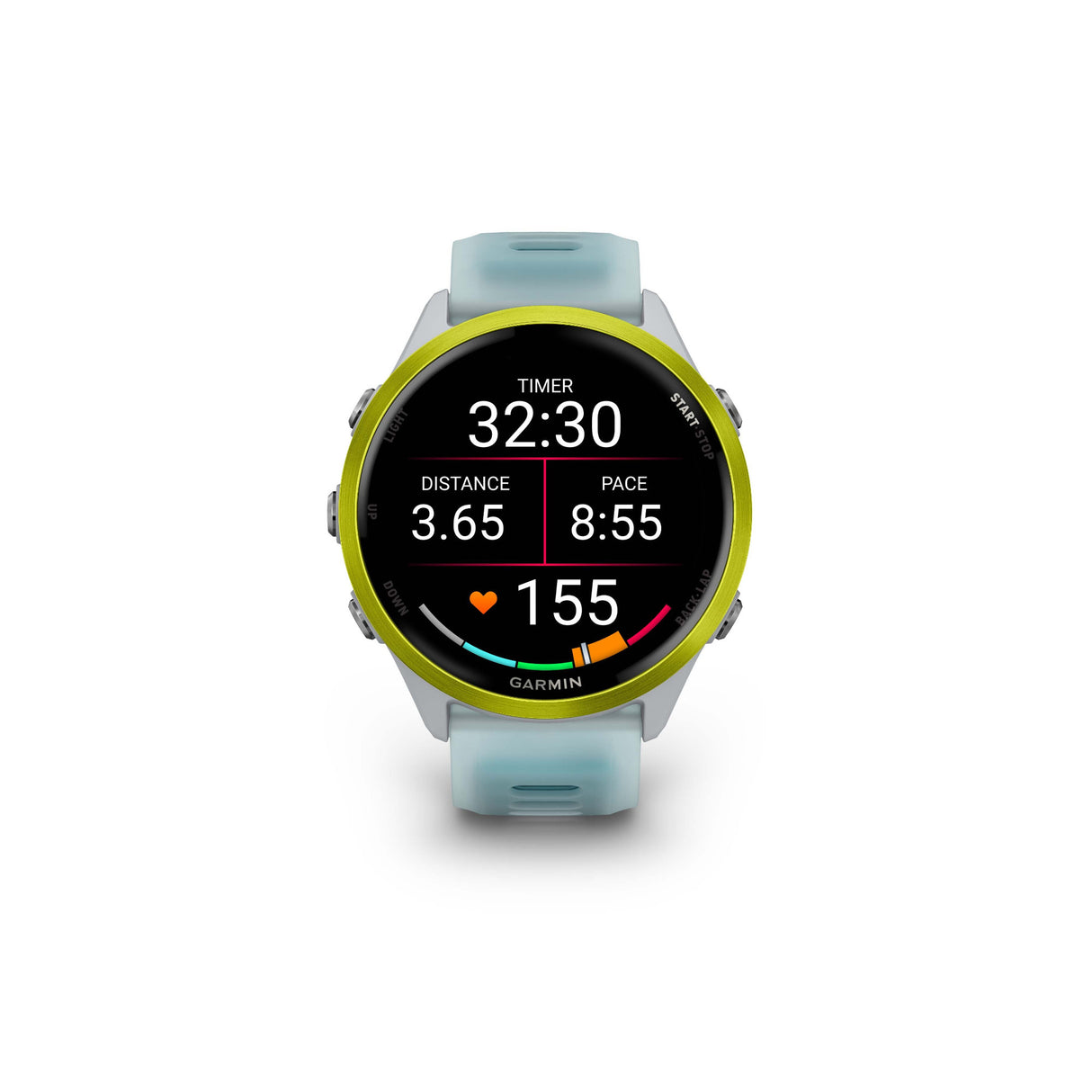 Garmin Forerunner 570 - 47mm GPS Smartwatch Amp Yellow/Whitestone Turquoise Band