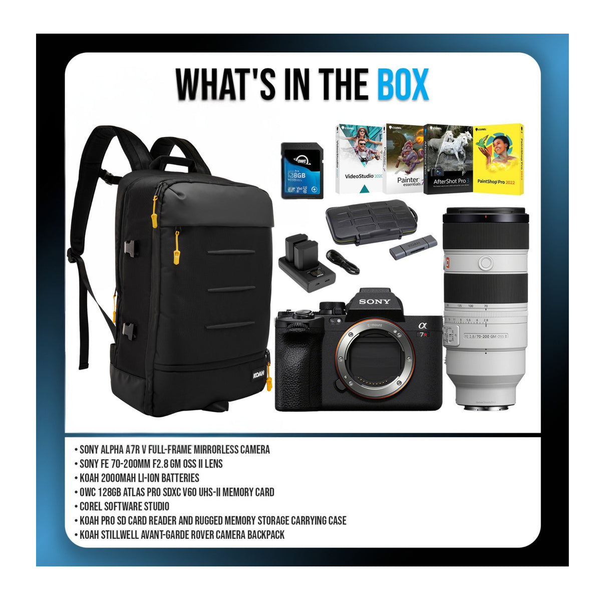 Sony a7R V  Mirrorless Camera with 70-200mm f/2.8 GM OSS Lens Bundle
