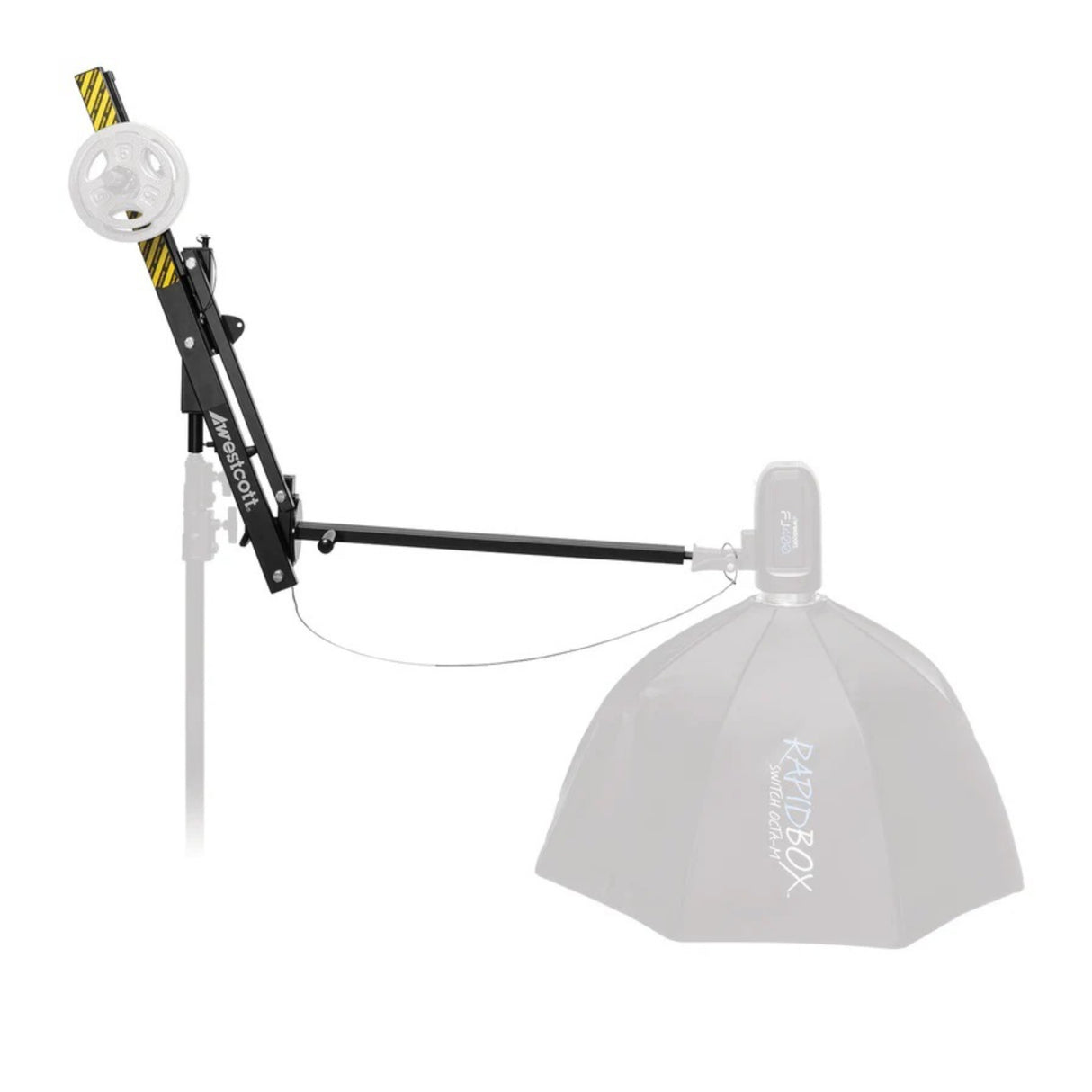 Westcott Easy Boom Heavy Duty 28-inch Extension Arm with 360-degree Rotation