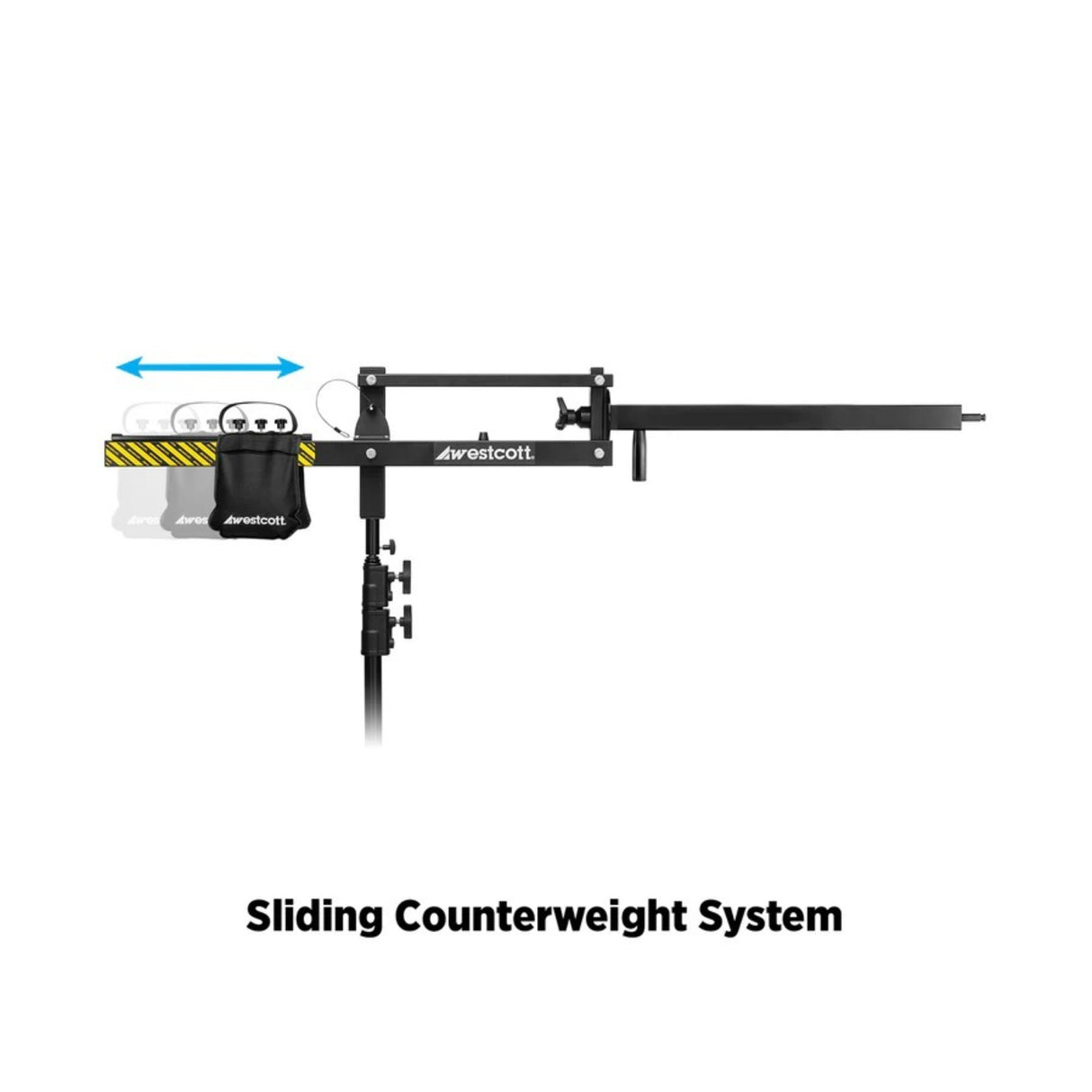 Westcott Easy Boom Heavy Duty 28-inch Extension Arm with 360-degree Rotation