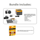 Kodak PIXPRO AZ255 Astro Zoom 16MP Digital Camera (White) with 128GB SDXC Card
