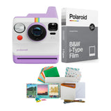 Polaroid Now Generation 3 Purple Analog Instant Camera with Tripod Mount Bundle