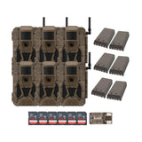 Muddy Matrix 2.0 Power Pack 36MP Trail Camera with 32 GB Memory Card and Card Reader (6 Pack)