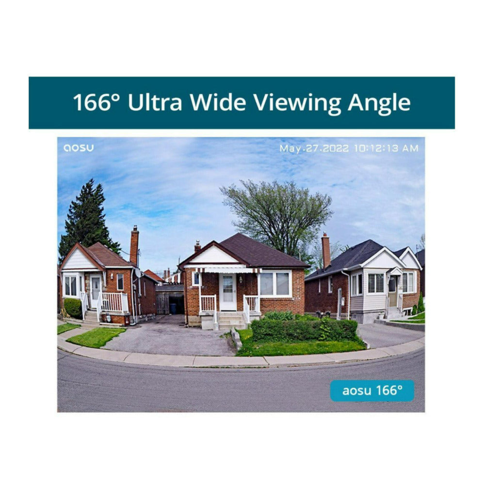 AOSU Security WirelessCam System Pro 2-Cam Kit and SolarCam D1 Classic 2K Camera