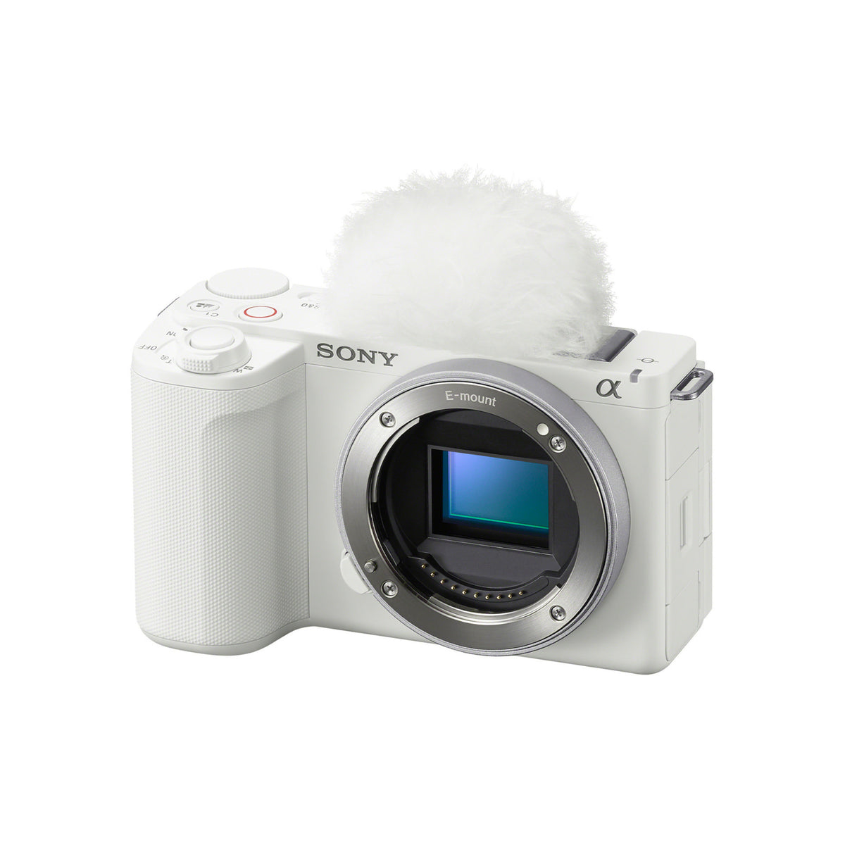 Sony ZV-E10 II Mirrorless Camera (White) with 55-210mm f/4.5-6.3 OSS Lens Bundle