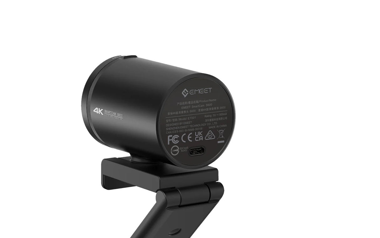 EMEET SmartCam S600 4K Streaming Webcam (Black)