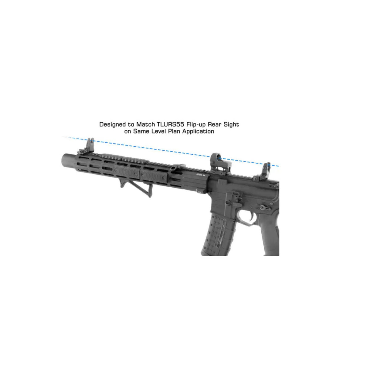 UTG PRO Flip-up Front Sight Elevation Adjustable A2 FSP Picatinny (Black)