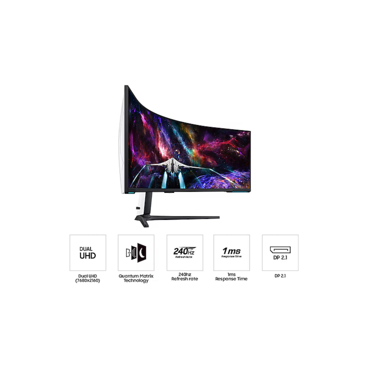 Samsung 57-Inch Odyssey Neo G9 G95NC Dual UHD Quantum Matrix Gaming Monitor (Open Box)