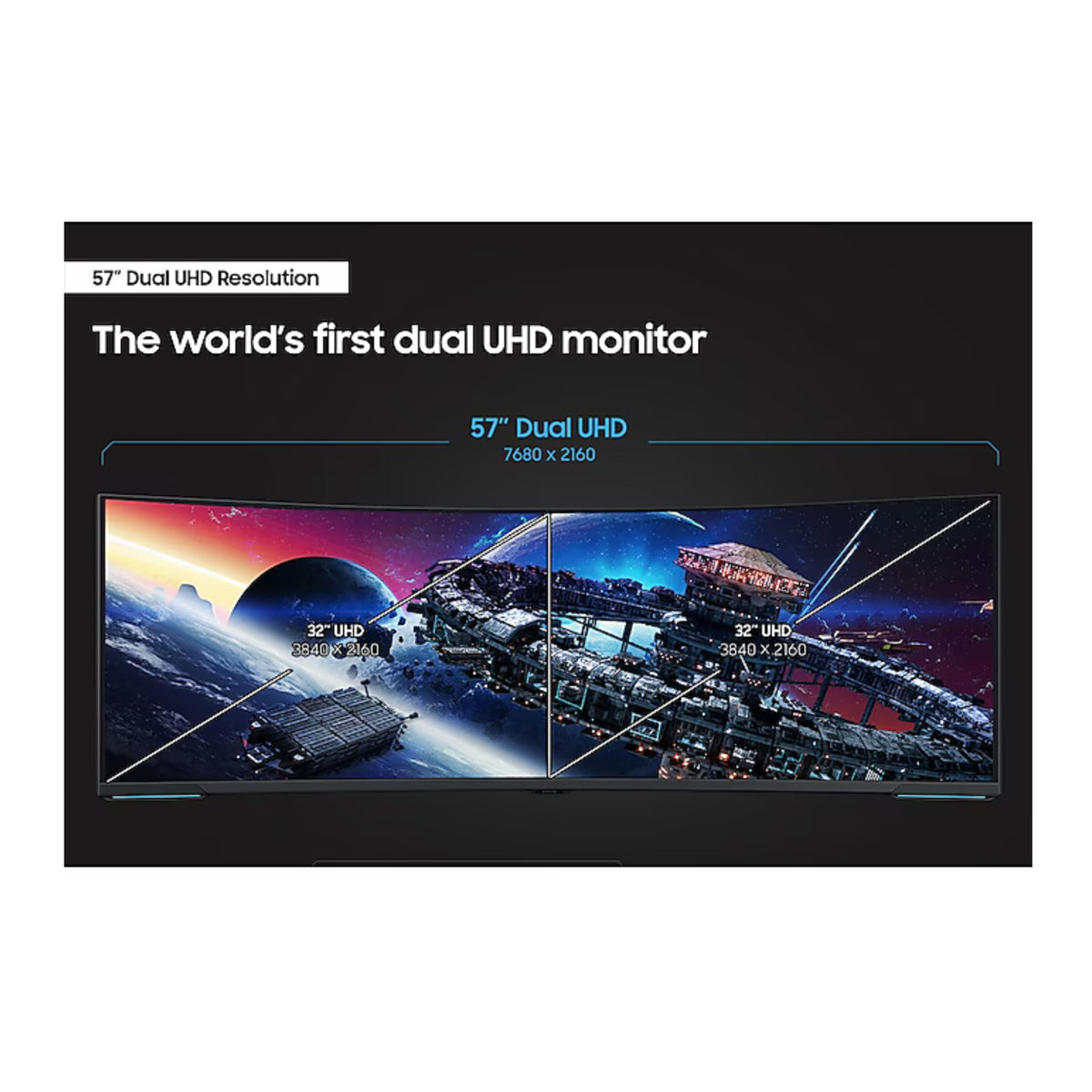 Samsung 57-Inch Odyssey Neo G9 G95NC Dual UHD Quantum Matrix Gaming Monitor (Open Box)