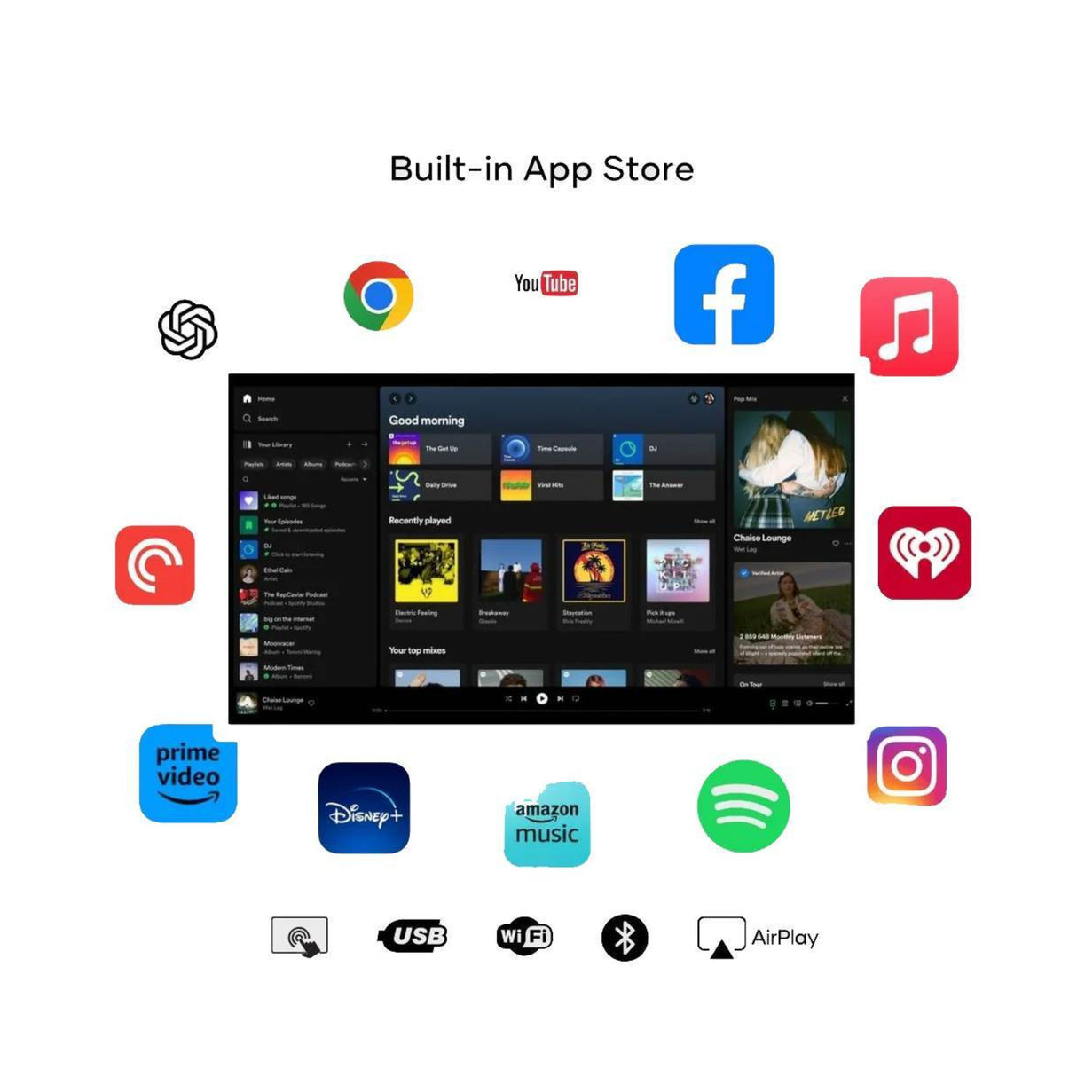 Cozyla Calendar Plus Gen 2 24-Inch LCD Touchscreen Family Calendar (White)