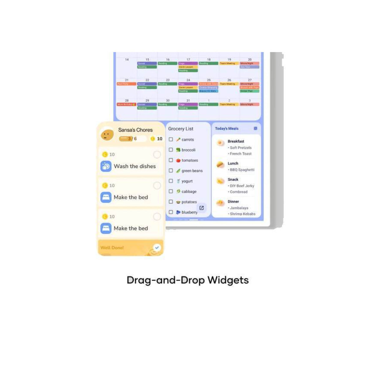 Cozyla Calendar Plus Gen2 32-Inch UHD4K Family Calendar (White)