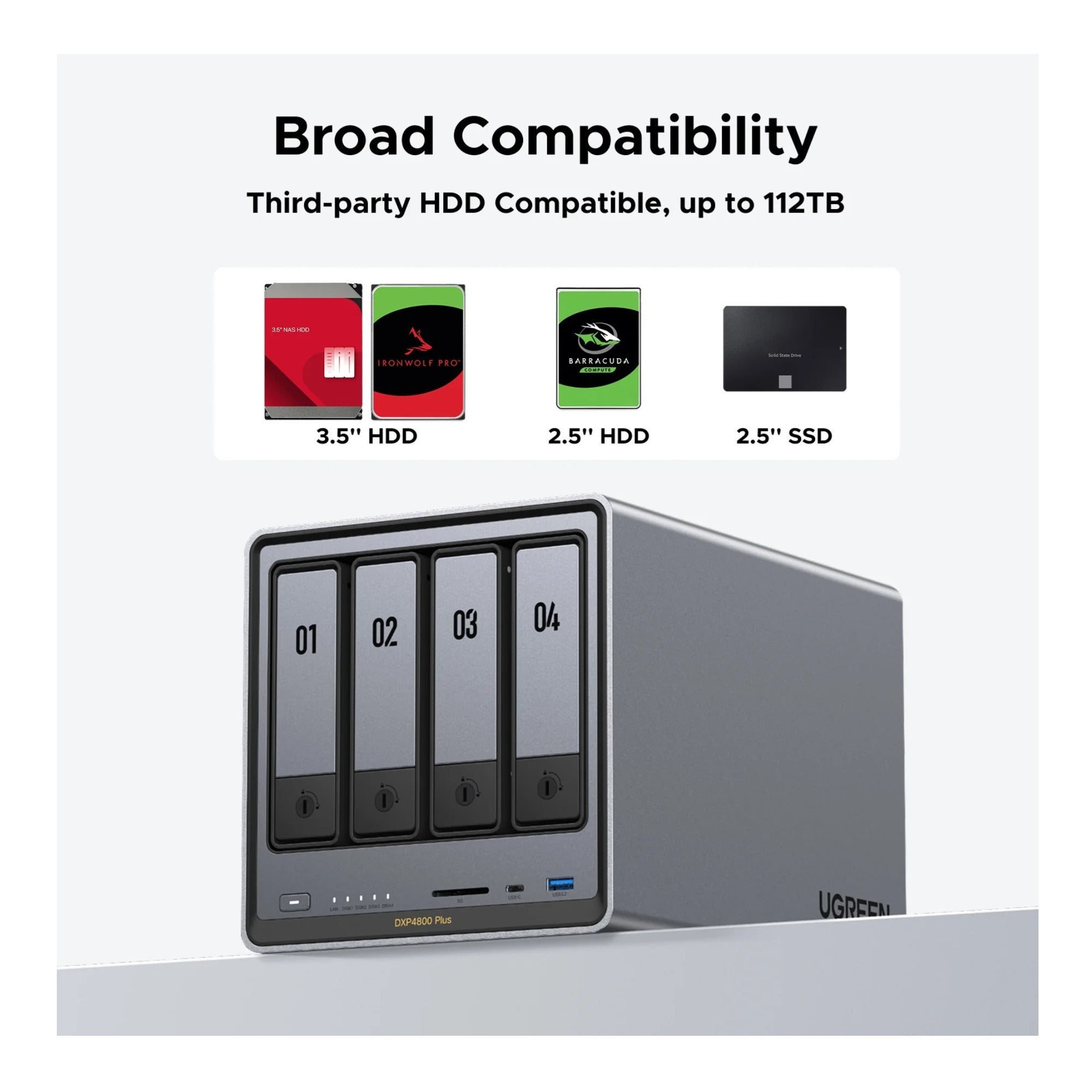 UGREEN NASync DXP4800 Plus High-Performance 4-Bay NAS Solution
