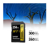 Lexar Professional 256GB 2000x UHS-II SDXC Memory Card