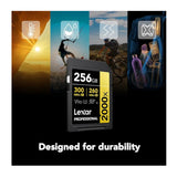 Lexar Professional 256GB 2000x UHS-II SDXC Memory Card