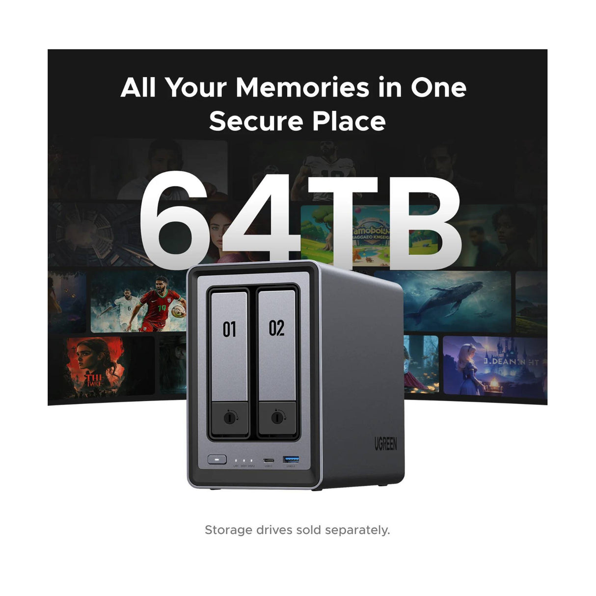 UGreen NASync DXP2800 2-Bay NAS Enclosure