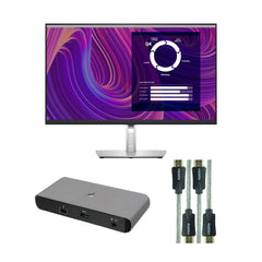 Dell P2723D 27-Inch Monitor (Black) with Docking Station, HDMI Cable (3 Items)