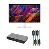 Dell U2723QE 27-Inch Monitor with Docking Station and HDMI Cable (3 Items)