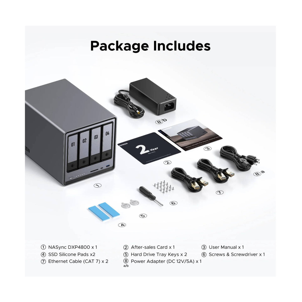 UGreen NASync DXP4800 4-Bay NAS Enclosure